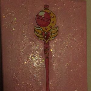 sailor moon wand painting